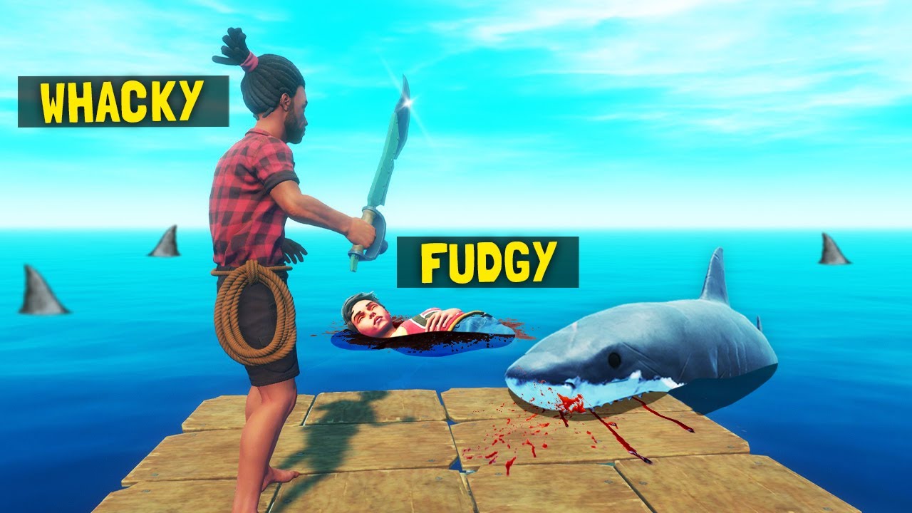 Deadly Shark EATS MY FRIEND on our Flimsy Raft... (Raft Update) - YouTube