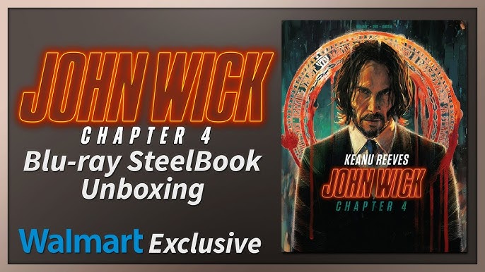 John Wick 4 Limited Edition Collector's Set (Walmart Exclusive) (4K Ultra  HD + Blu-Ray + DVD+ Digital Copy) W/Comic-Con Poster 