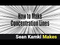 How to Make Concentration Lines 1 with Transparent Background【Illustrator】【Manga Style】