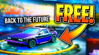 Rocket League DeLorean Bundle For FREE! (Back To The Future)