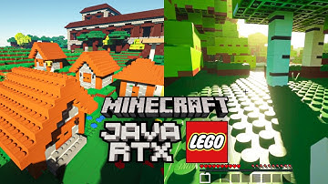 LEGO MINECRAFT FOR FREE - JAVA RTX Ray Tracing Shader | Minebricks V4 + SEUS PTGI