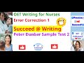 OET Writing. Error Correction 1. Nursing. Peter Dunbar