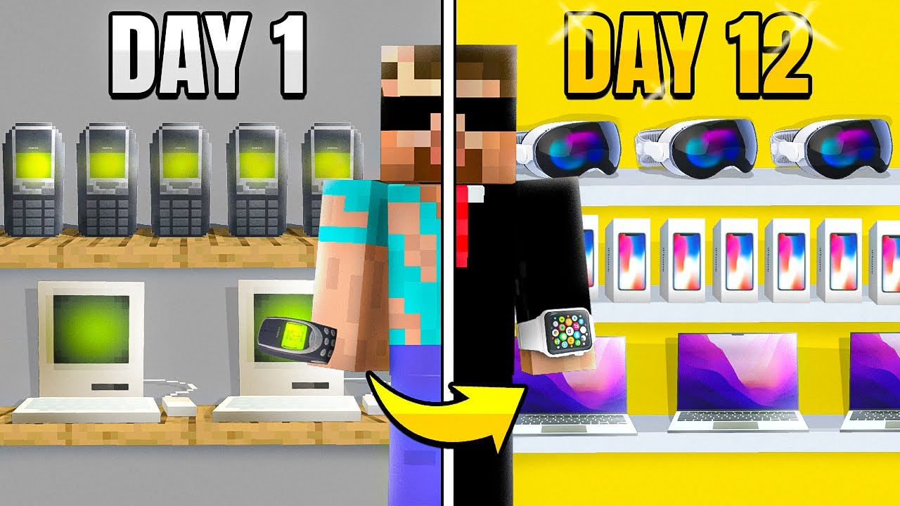 I OPENED AN ELECTRONICS SHOP IN MINECRAFT - YouTube