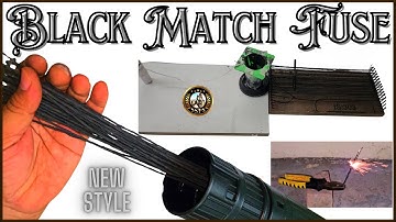 How To Make Firework Black Match Fuse | Homemade Black Powder Fuses | Firecracker Fuse #dynamite