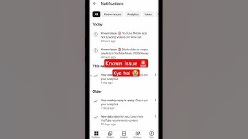 Known issue:🚨 YouTube Mobile App Not Loading Videos on Home tab