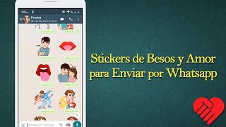 Stickers de Besos para enviar por Whatsapp #Besos #Stickers #Novios screenshot 2