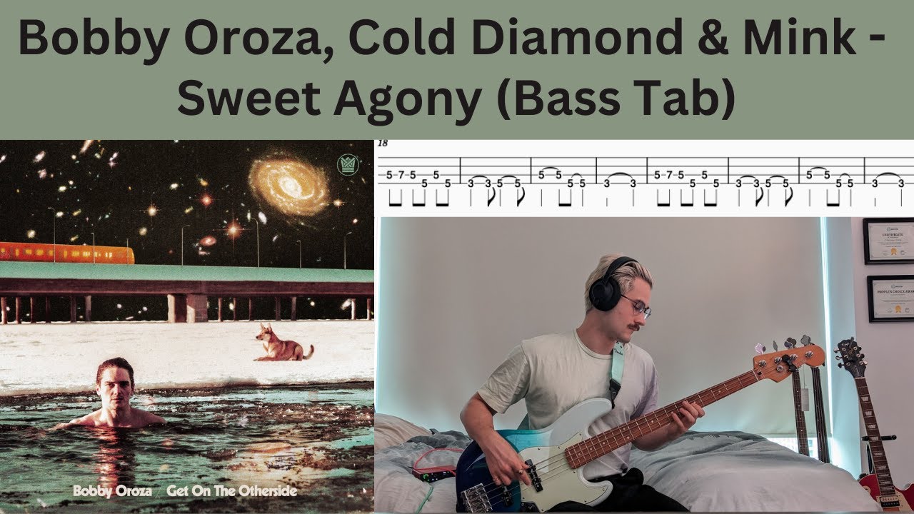 Bobby Oroza, Cold Diamond & Mink - Sweet Agony [Bass cover + Tabs]