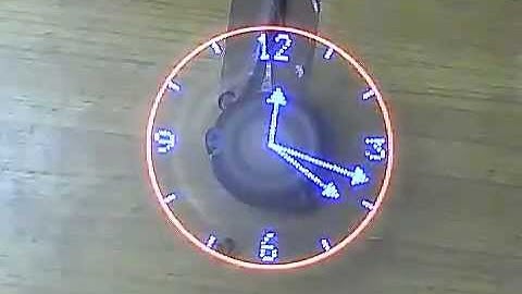rotating led clock