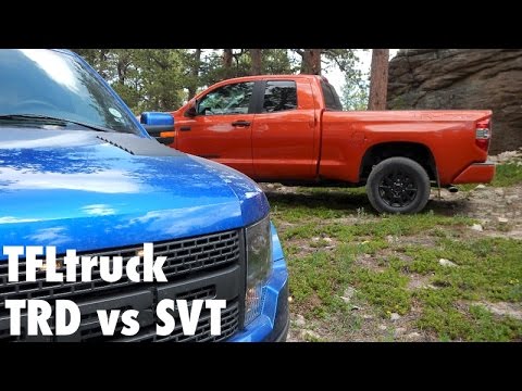 Toyota Tundra Trd Pro >> Exclusive: 2015 Toyota Tundra TRD Pro vs Ford F-150 SVT Raptor Off-Road Matchup Review - YouTube Toyota Tundra Trd Pro >> Exclusive: 2015 Toyota Tundra TRD Pro vs Ford F-150 SVT Raptor Off-Road Matchup Review - YouTube