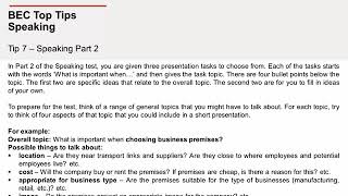 Top tips on preparing for BEC – tip 7