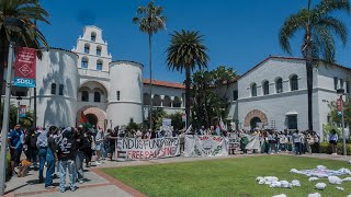 San Diego State University students stage walkout, call to divest from Israel