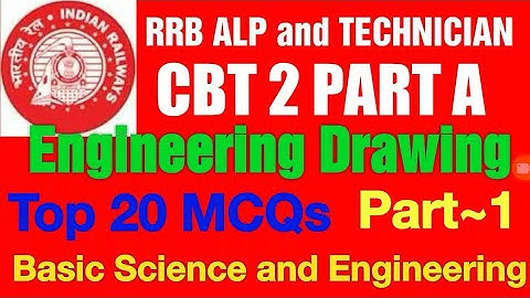 Engineering Drawing MCQ~Part 1/RRB ALP/TECH CBT 2