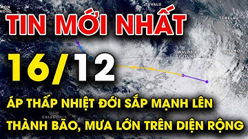 🔥 TIN MỚI NHẤT 16/12: Áp thấp nhiệt đới sắp mạnh lên thành bão, mưa lớn trên diện rộng