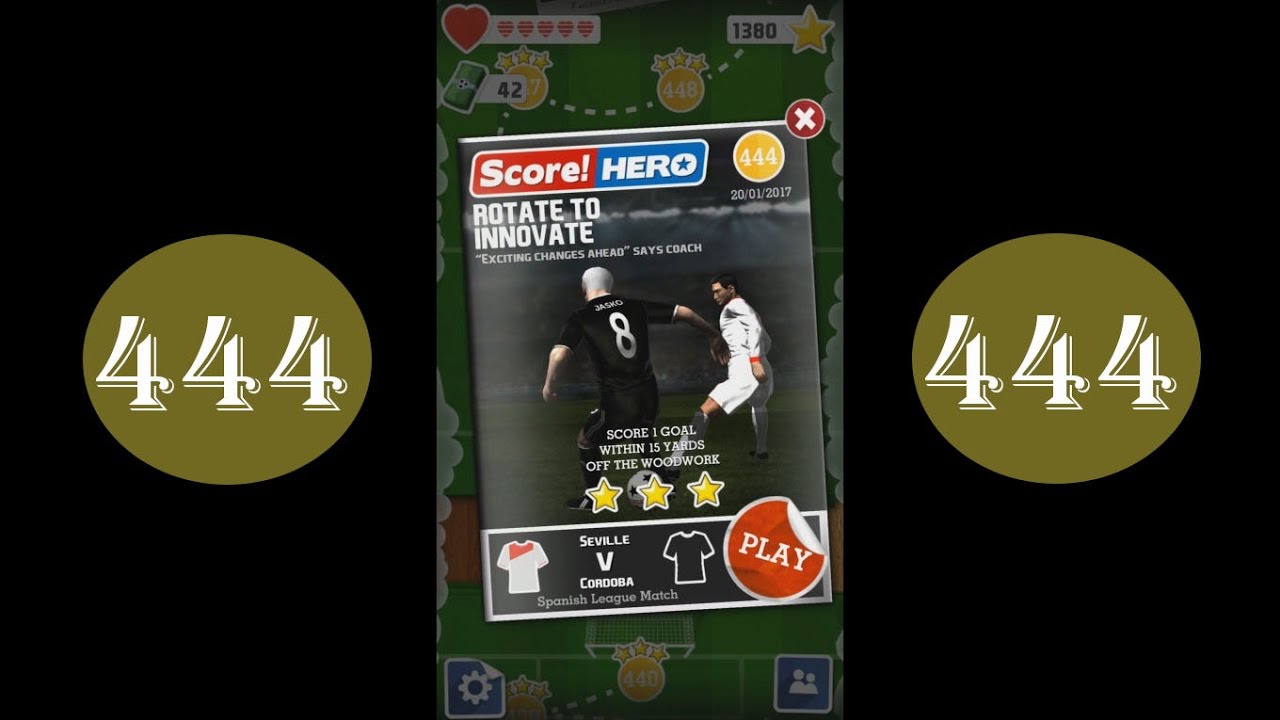 Score Hero - level 444 - 3 stars - YouTube