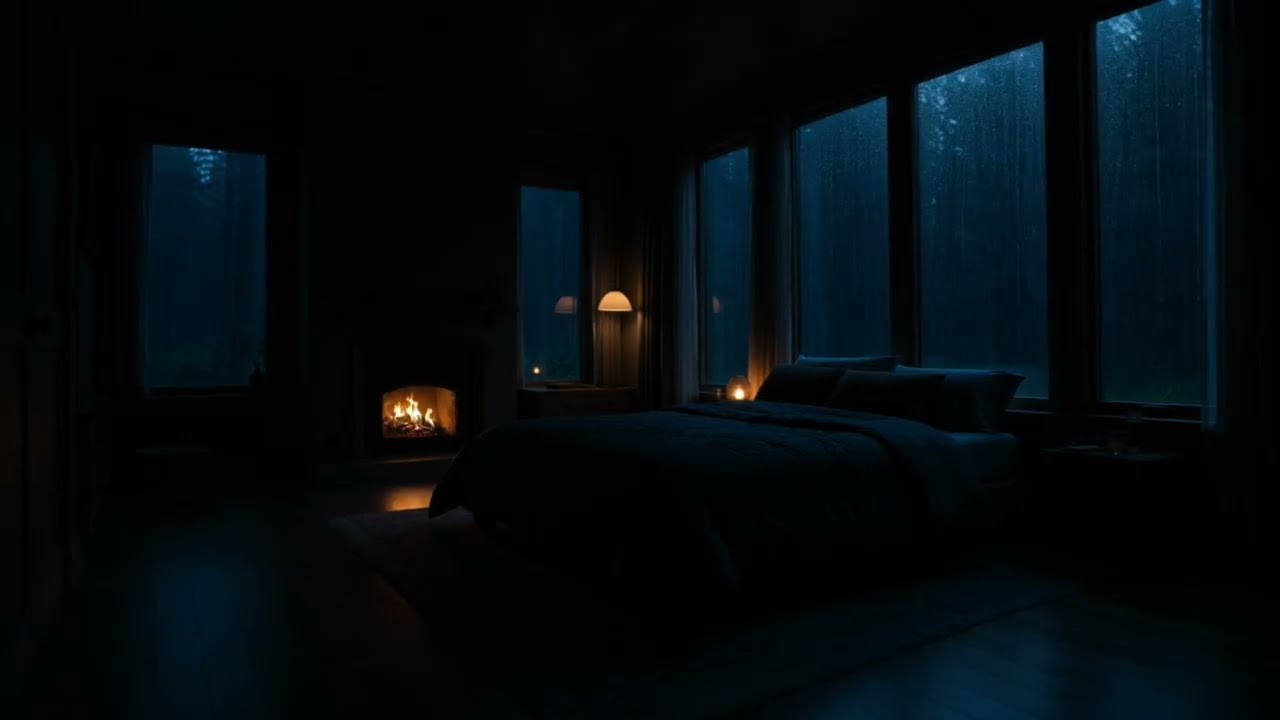 Fall Asleep in Minutes 🌧️💤 | 8 Hours of Cozy Forest Rain for Deep Sleep & Calm