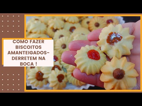 Vídeo: Biscoitos Amanteigados Deliciosos