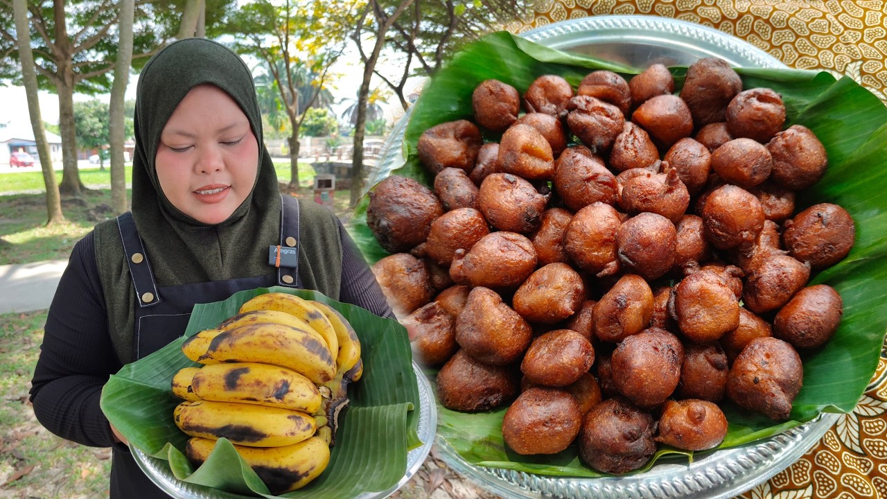 CEKODOK PISANG RANGUP, LEMBUT & BULAT || TANPA PENAIK,CARA ORANG DULU2|TIPS GORENG YG SANGAT PENTING