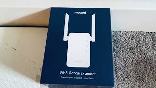 Macard WiFi Extender signal range booster eliminate Wi-Fi dead spots