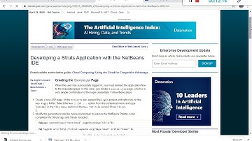 Create a login module for the web application using struts framework