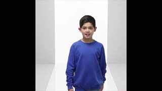 Fruit of the Loom: Classic 80/20 Kids Raglan Sweatshirt - Purple