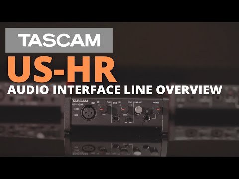 TASCAM US-HR Audio Interface Line Overview Video