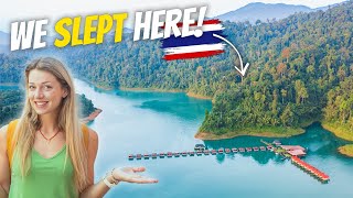 THAILAND (CRAZY) FLOATING HOTEL!  Khao Sok National Park  A HIDDEN GEM!