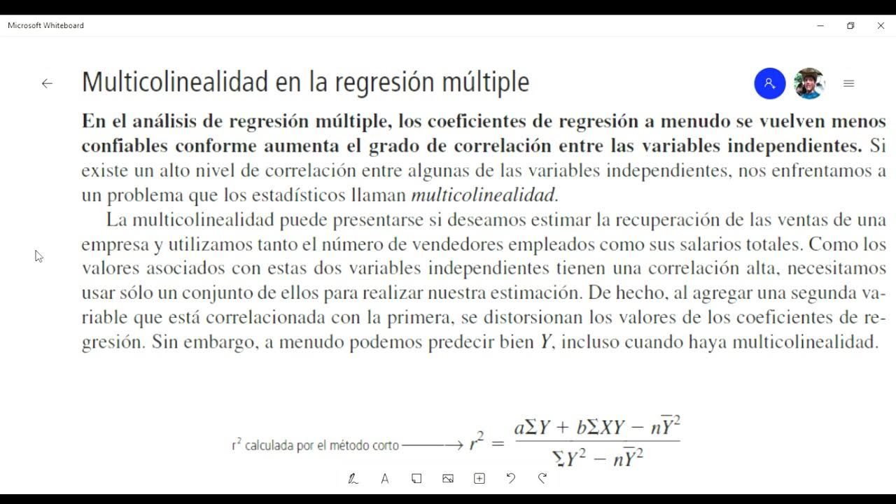 Coeficiente de Determinación y Correlación Múltiple y Multicolinealidad ...