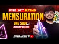Mensuration One Shot | ICSE Class 10 Math | Formulas + Important Questions (2026)