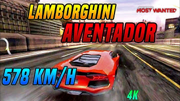 Lamborghini Aventador In NFS Most Wanted | Android 4K Gameplay |nfs