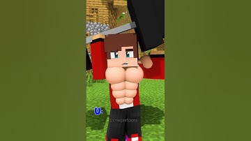 JJ and Mikey Showing POWER - Maizen Minecraft Animation #minecraft #minecraftanimation #animation