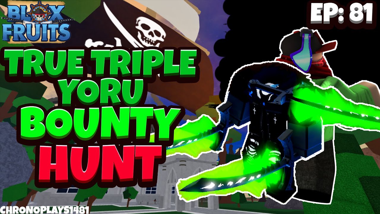 Bounty Hunting with True Triple Yoru (Admin Sword) (Blox Fruits) 