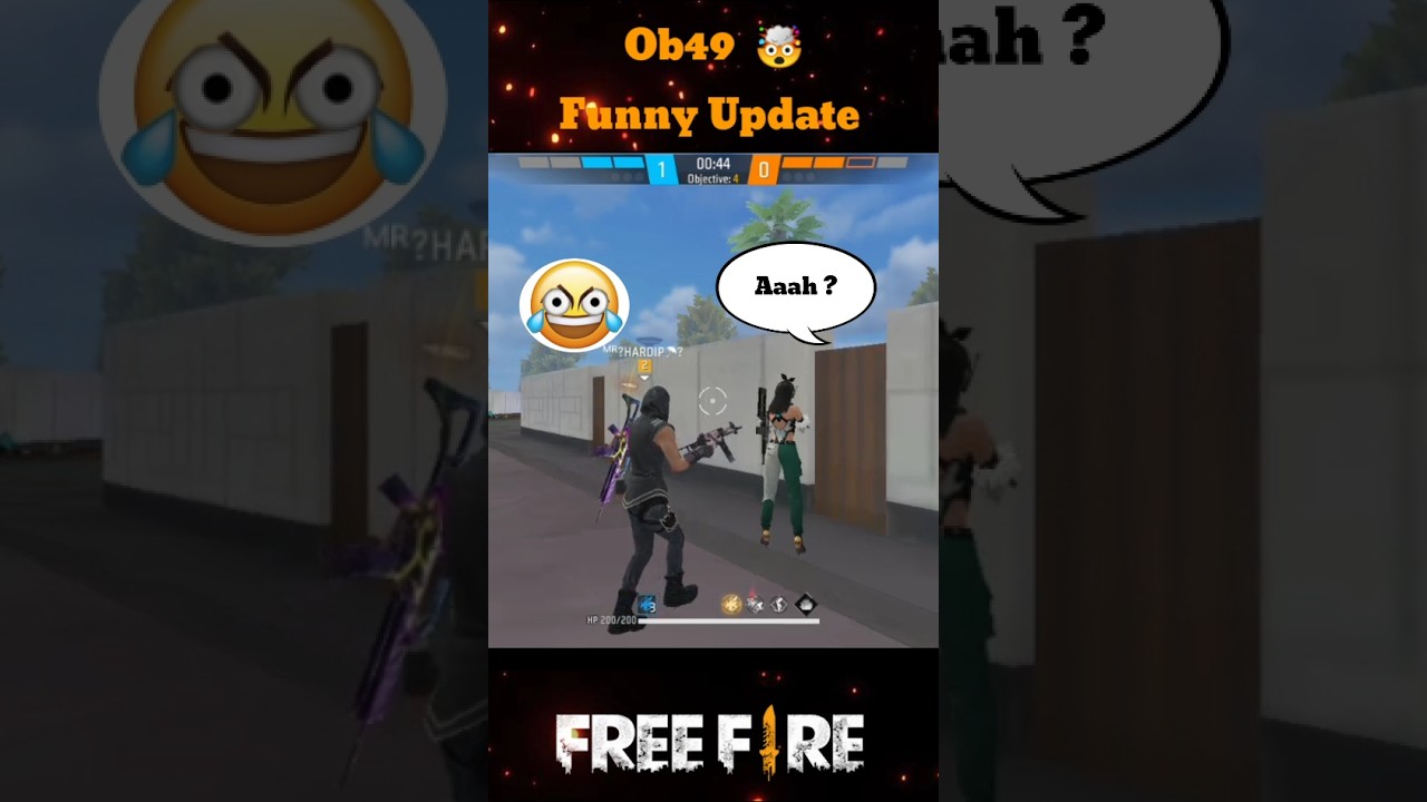 Free Fire Ob49 Update 🤯 Funny Trick 🤣| 