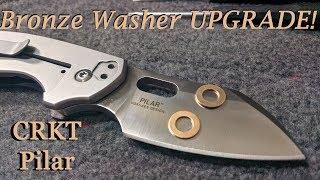 CRKT Pilar - Time to upgrade to bronze washers!