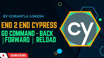 Part 21: Cypress E2E UI AUtomation Testing | Navigate Back and Forword and relaod using Go Commad