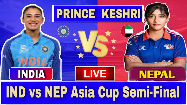 🔴Live : INDIA Women vs NEPAL Women Live | IND W vs NEP W Asia Cup Semi Final Live Match Today