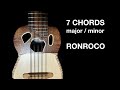 Ronroco baritone charango  7 chords major minor