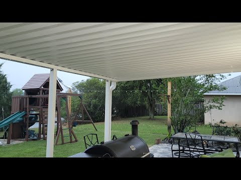Home Depot Integra DIY aluminum solid patio cover quick review 10x20 by Paul M. by Paul M.