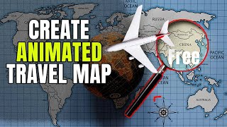 Create Stunning Animated Travel Map with These Free Tools On Phone |4K screenshot 4