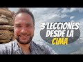 3 lecciones desde la cima