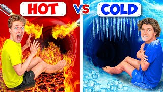 MOST EXTREME Challenges! [SHOCKING!!] Breaking Rules, Hot vs Cold Dares \& Trying 100 Spiciest Foods