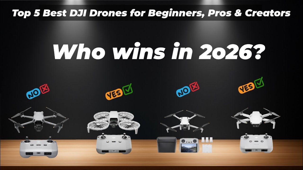 Top 5 Best DJI Drones for Beginners, Pros & Creators [Watch This Before ...