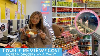 TRENDING KOREAN MART GROCERY! REVIEW + STORE TOUR + BUDGET