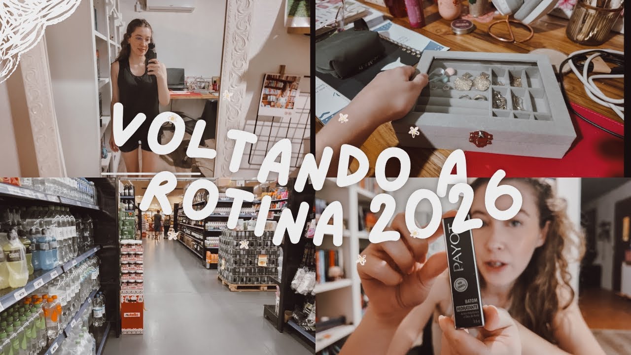 Voltando à rotina em 2026 | Treino, mercado, comprinhas de make e acessórios shein