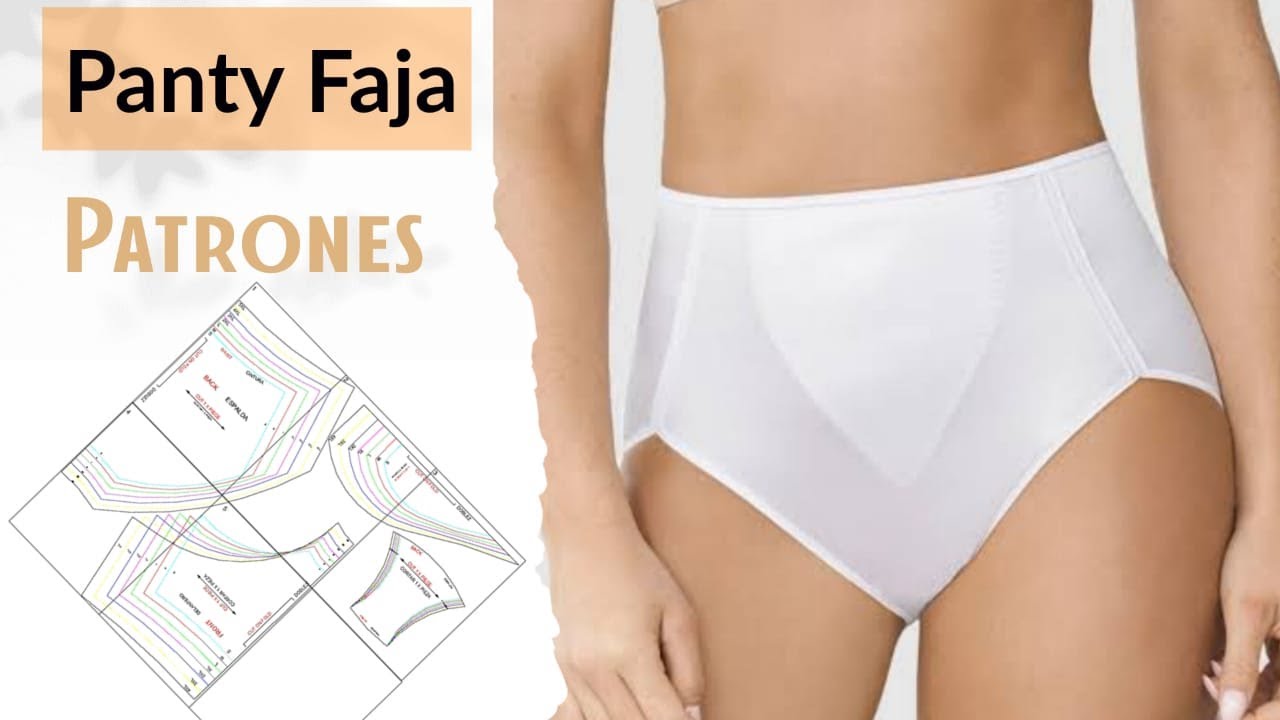 CÓMO HACER LOS MOLDES PASO A PASO DE UN PANTY FAJA LEVANTA COLA