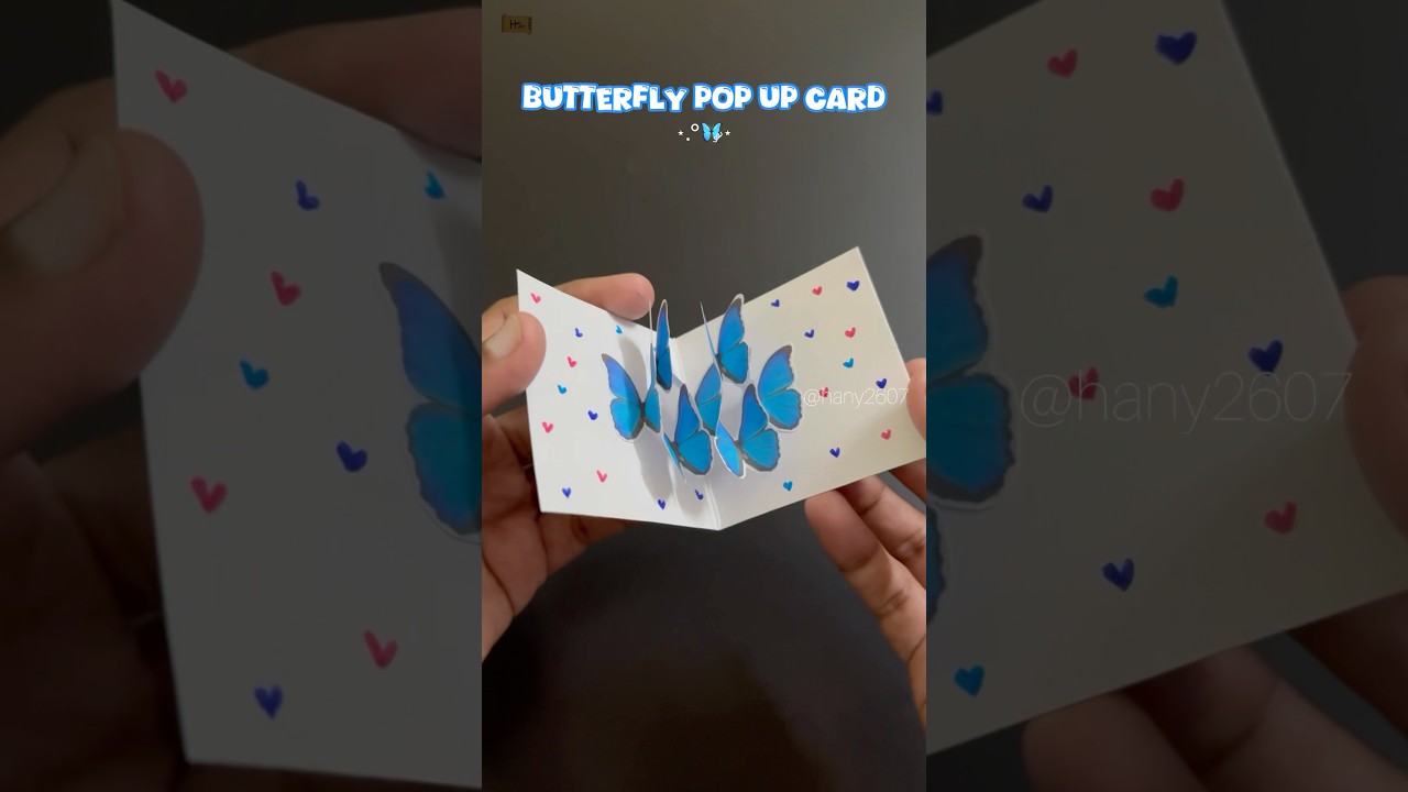 Butterfly pop up card 