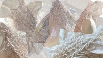 SMOCKING SINAMAY | Rose With Silver Sinamay | Millinery Fabric For Sculpure | Didsbury Art Studio