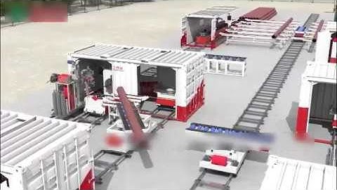 containerized type pipe spool fabrication system