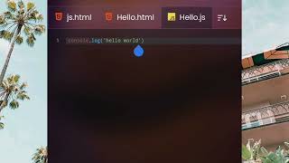 Print Hello world in console|| #js