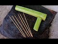 How to make a crossbow from banana leaves |  Simple DIY