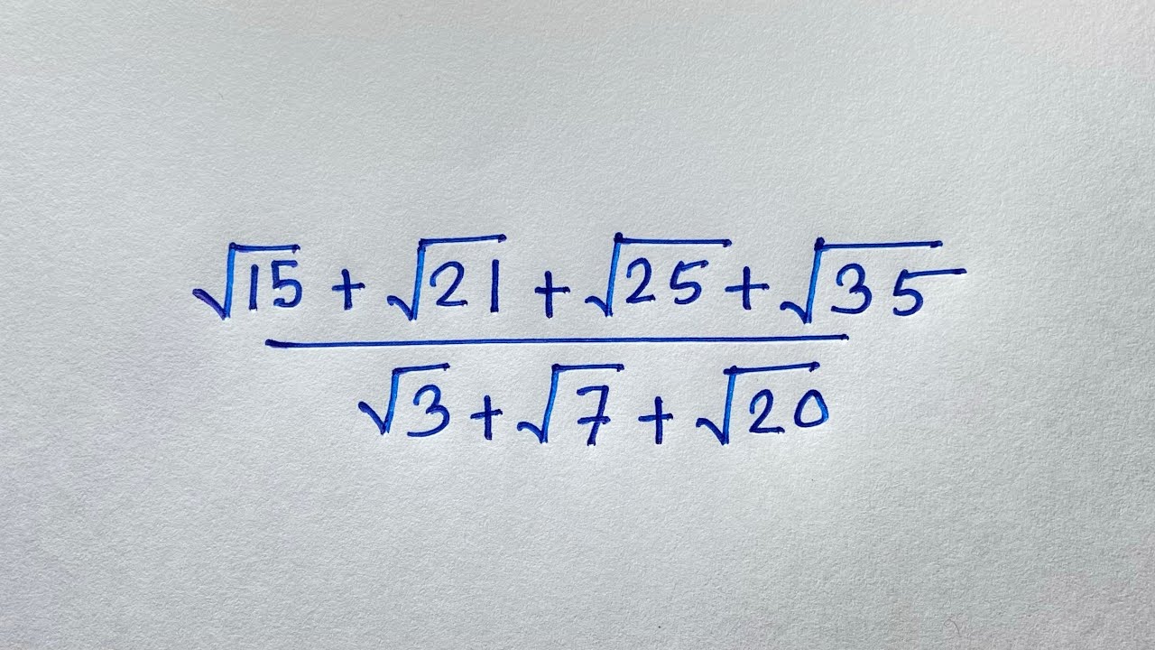 Square root problems | A tricky Radical Maths Olympiad Questions. - YouTube